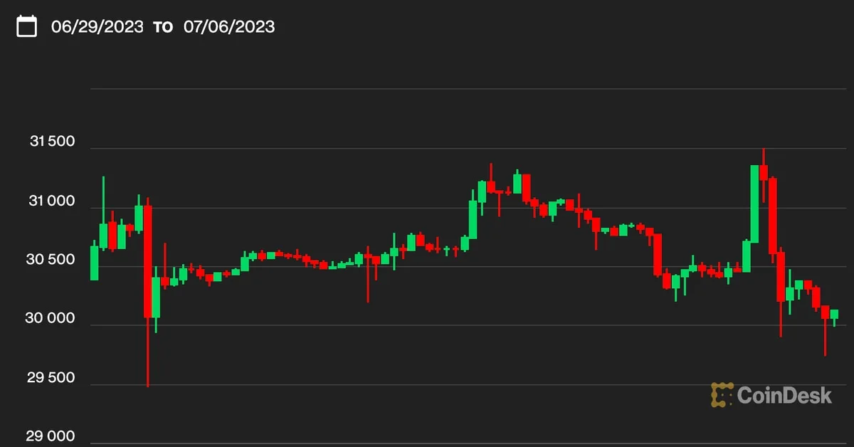 Bitcoin Plummets Below $30K as Economic Reports Fuel Inflation Fears