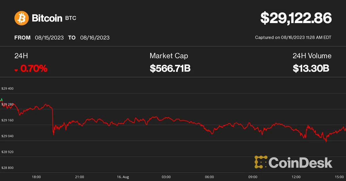 Bitcoin Struggles to Find Directional Momentum as Price Remains Glued to $29K